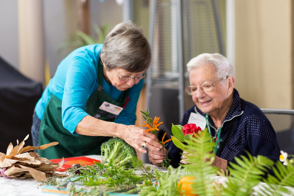 Assisted Living Gardening Activity