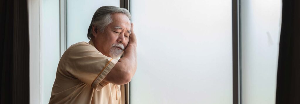 elderly person feeling tired all the time